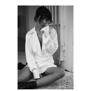 Zara size large white dress